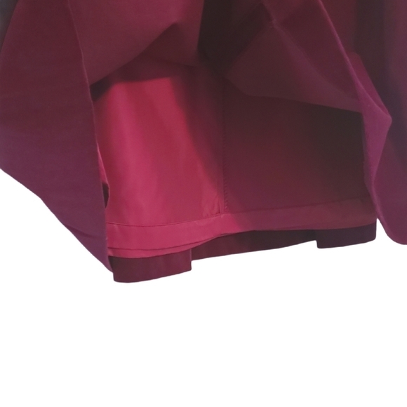 Alexander's Vintage Maroon Pleated Midi Skirt (Size 12) - Picture 9 of 11